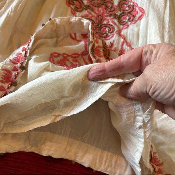 Lula Soul Beaded Embroidered Swing Dress. Size Medium. - Picture 13 of 16